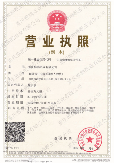 重庆惟欧纸业有限公司 重庆惟欧纸业有限公司
